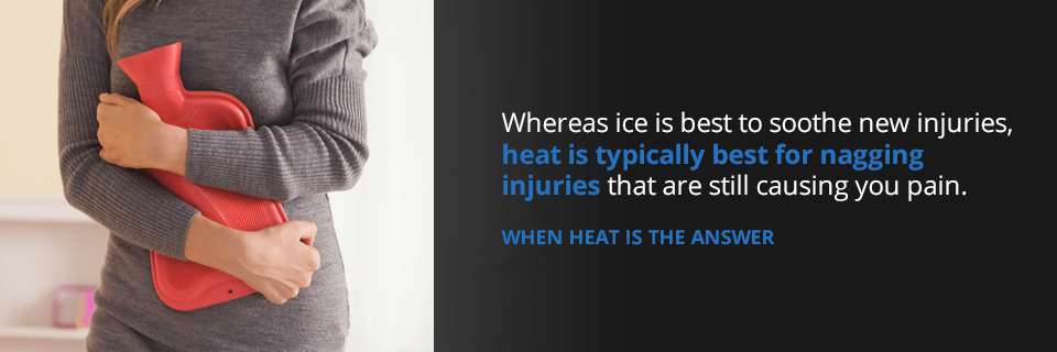 when you should use heat for your injury