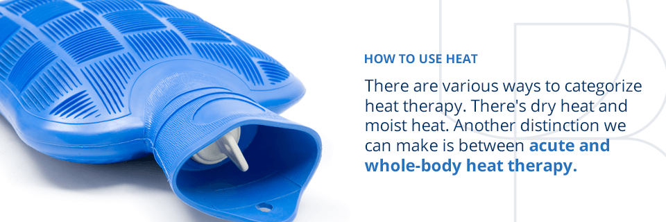 how to use heat for injury treatment