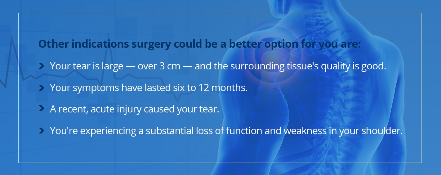 why surgery is right for your torn rotator cuff