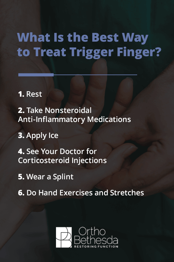 the best way to treat trigger finger