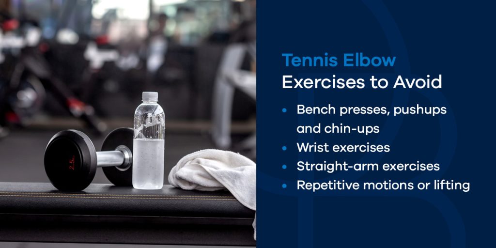 Top Exercises to Avoid if You Have Tennis Elbow
