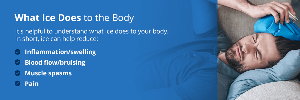 what ice does to the body