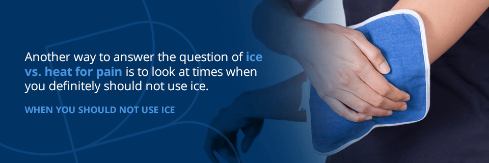 when you should not use ice for your injury