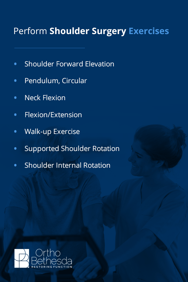 shoulder surgery recovery exercises
