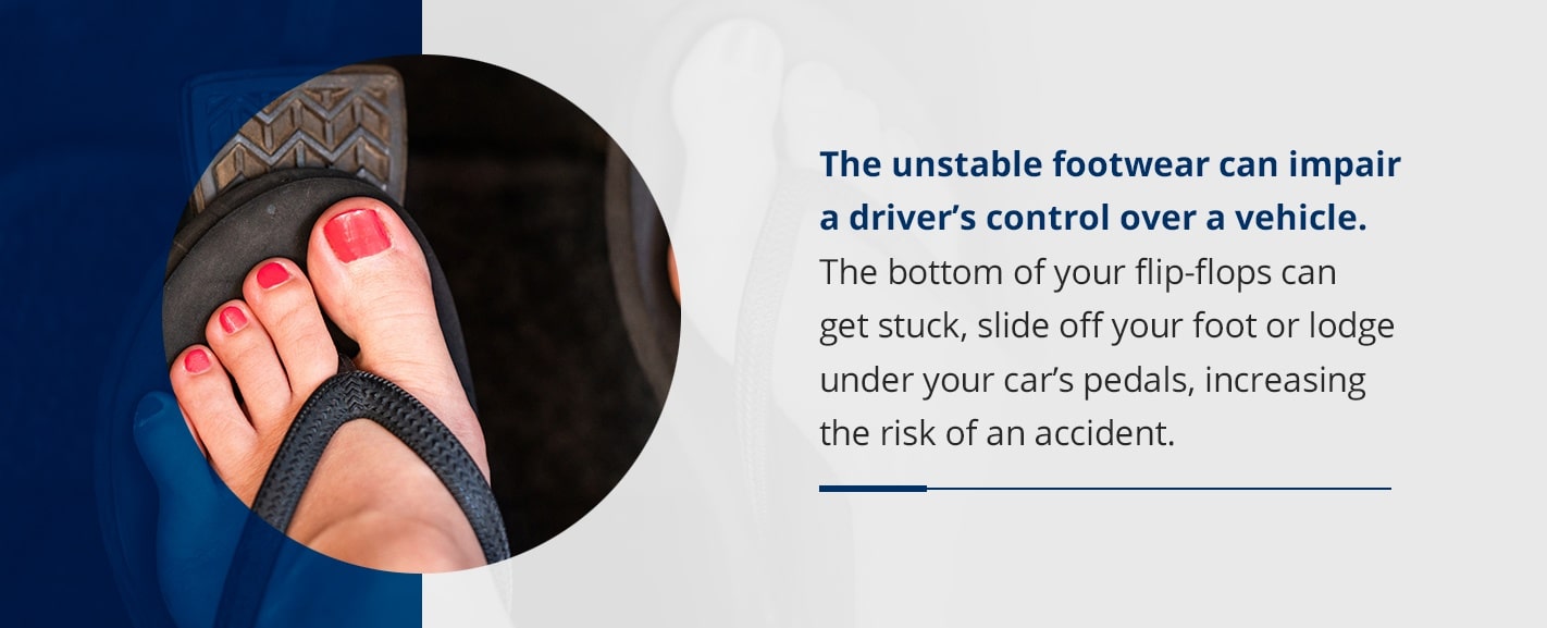 Flip Flops Can Cause Hazardous Driving how flip flops can affect your driving