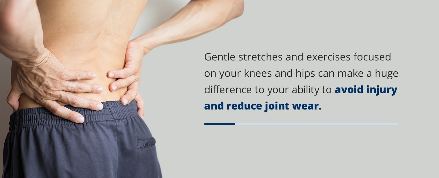 hip and knee stretches