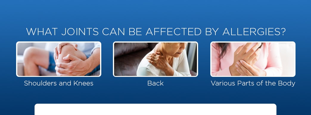 joints affected by allergies