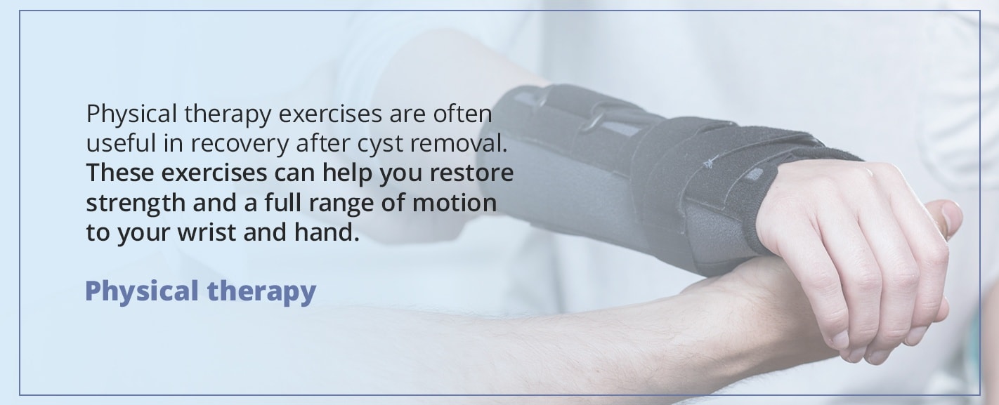 physical therapy for gangion cysts