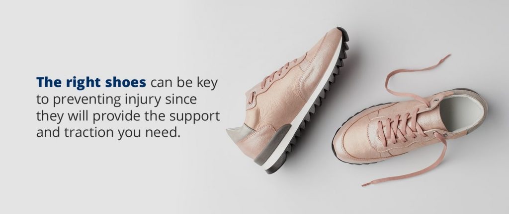 the right shoes can be key to preventing injury