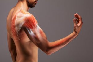 man with bicep tenodesis