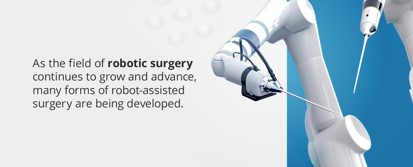 as the field of robotic surgery continues to grow and advance, many forms of robot-assisted surgery is being deleloped