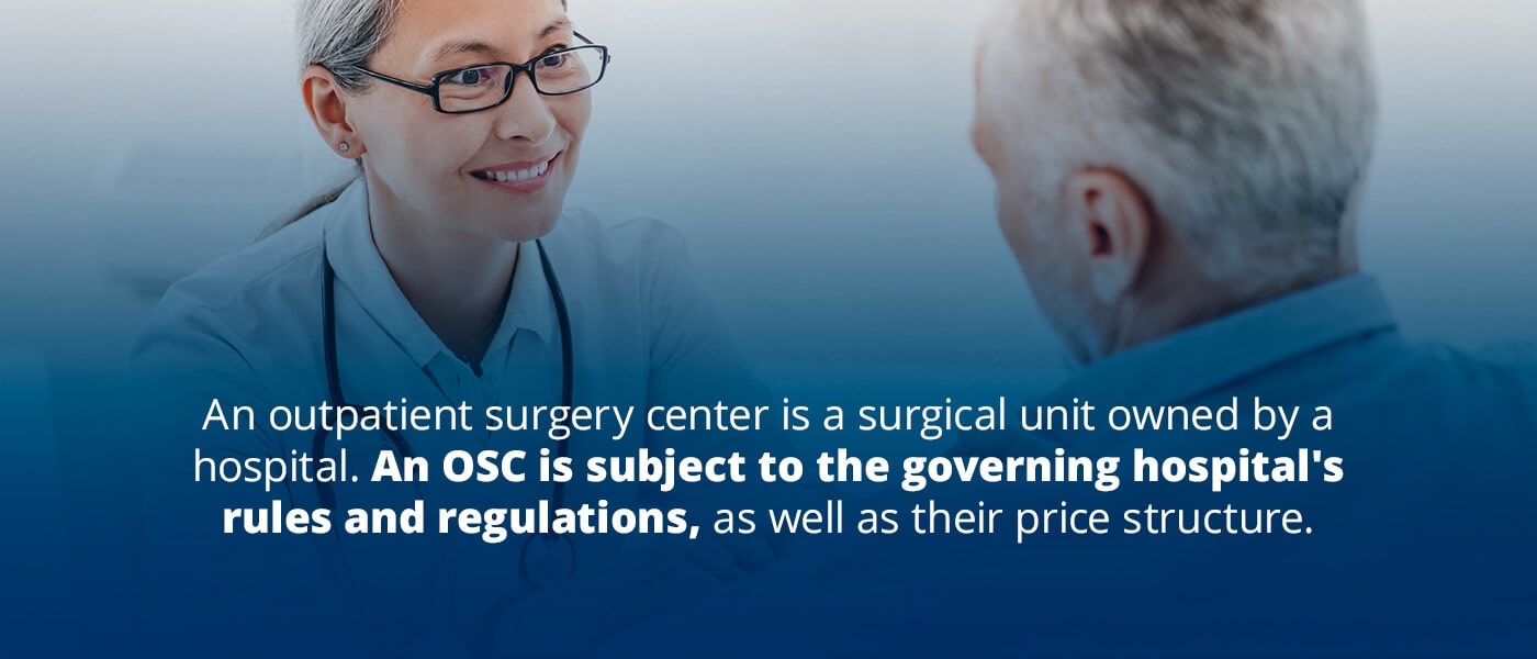 an osc is subject to the governing hospital's rules and regulations
