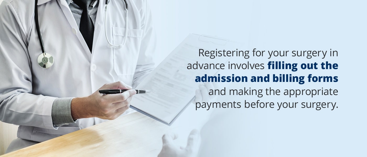 surgery pre registration information