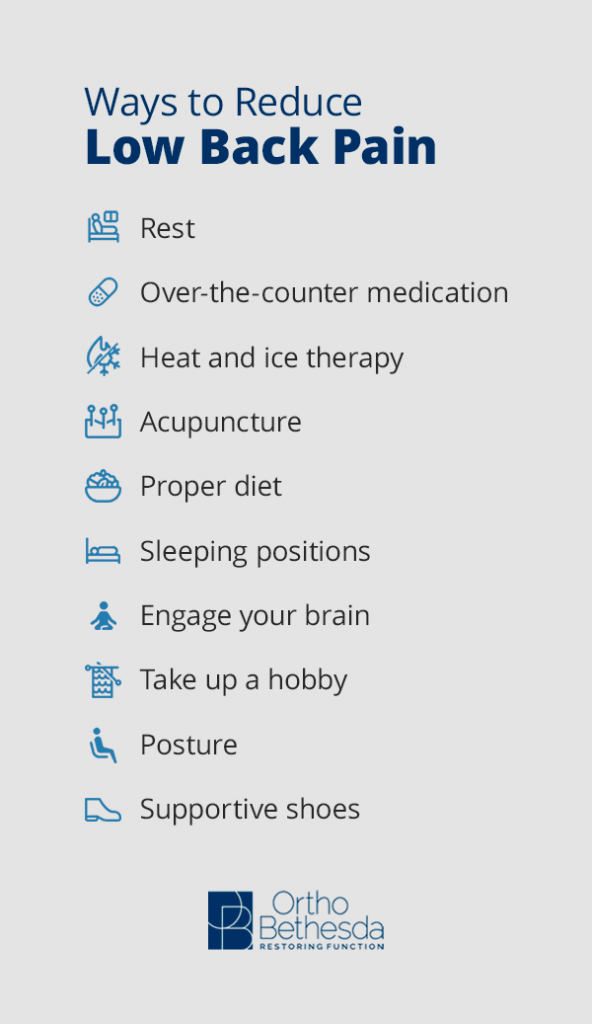 Ways to Reduce Low Back Pain