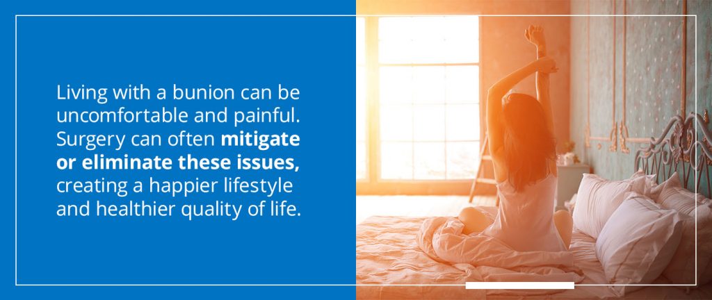 woman stretching in bed